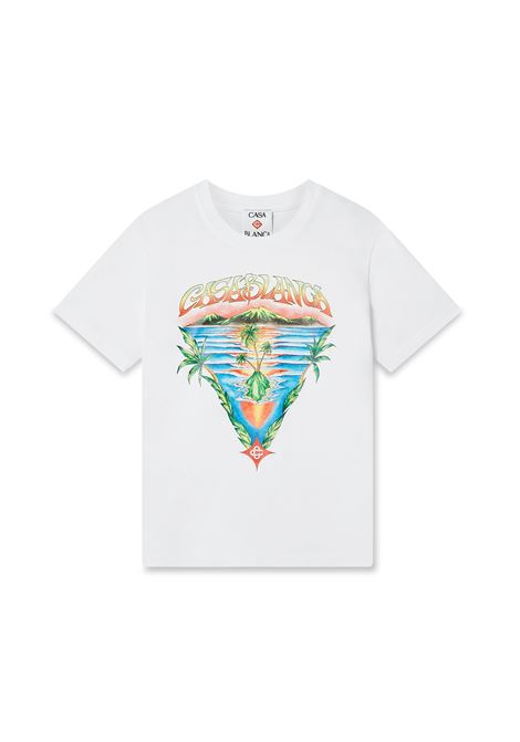 T-shirt a maniche corte CASABLANCA KIDS | KSP26JTS03801INNOCENCE TRIANGLE